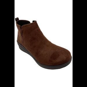 Ryka Women's Lovely Wedge Ankle Boots Chicory Brown - Wide